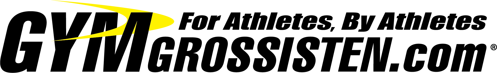 Logo Gymgrossisten transparent inverterad